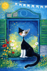 Cat in Window Diamond Painting Kit