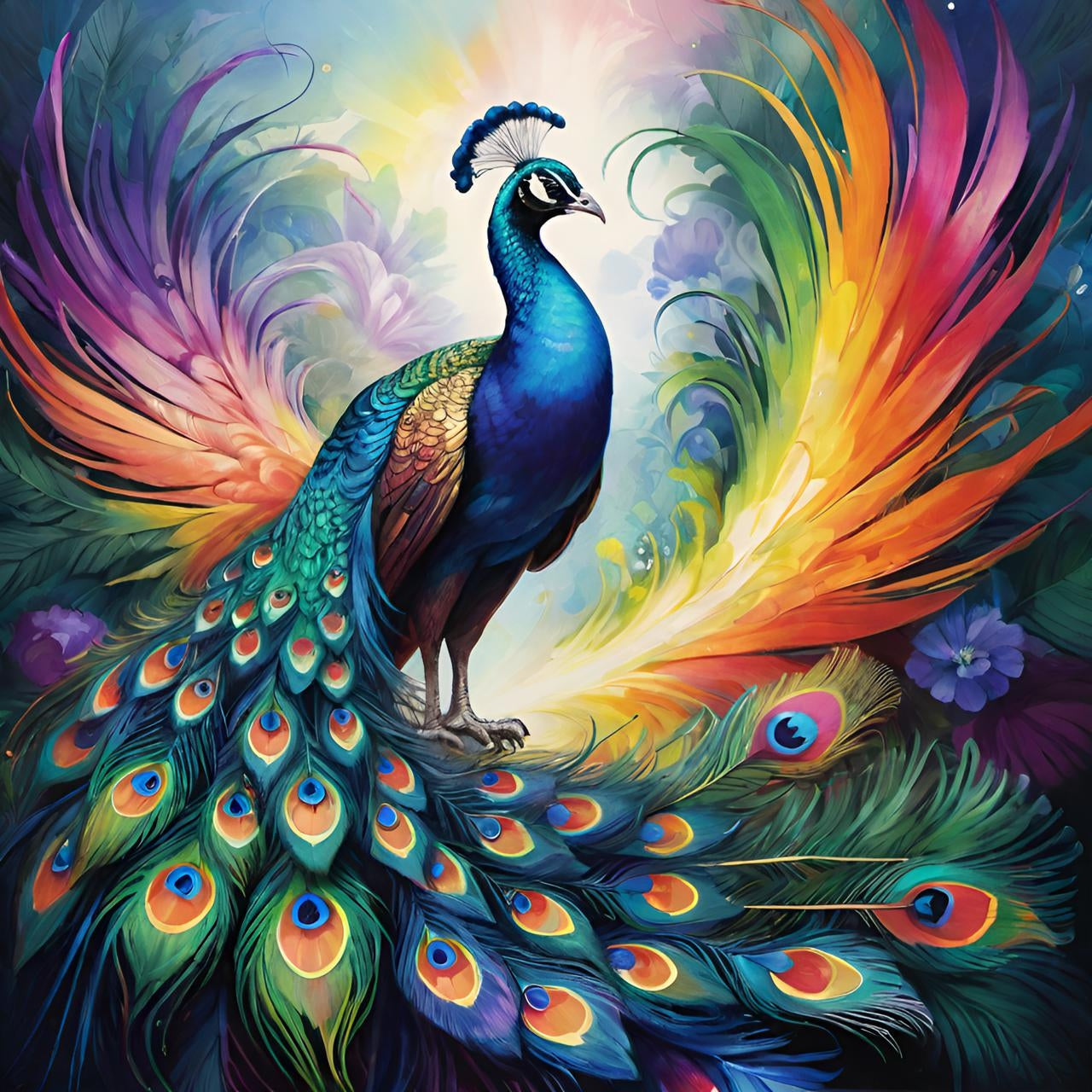 Mystical Peacock Diamond Painting Kit