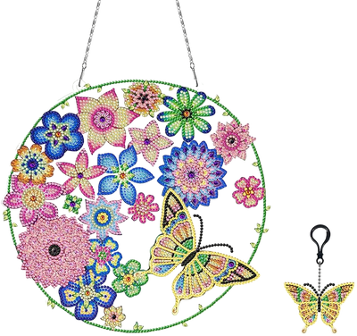 Pendant and Keyring - Butterflies