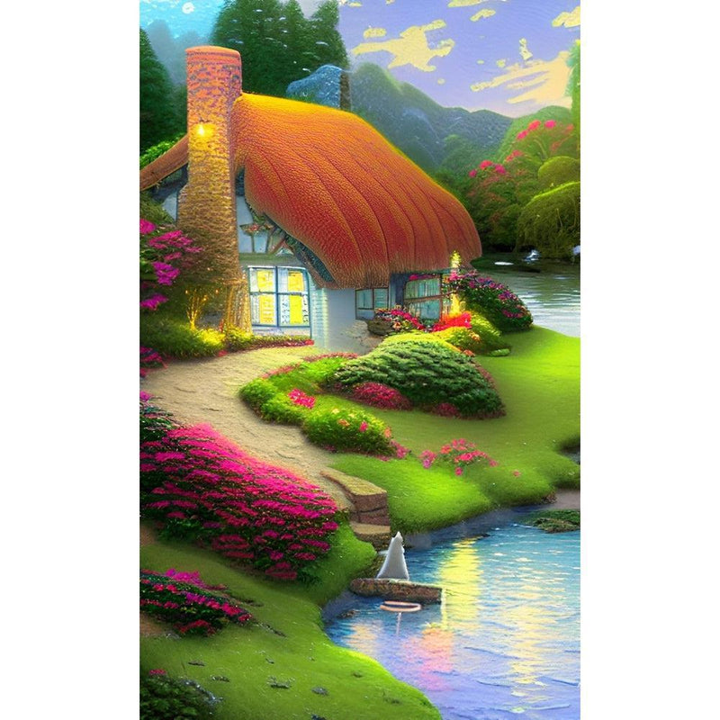 Diamond Painting Kit - Cottage on the Lake