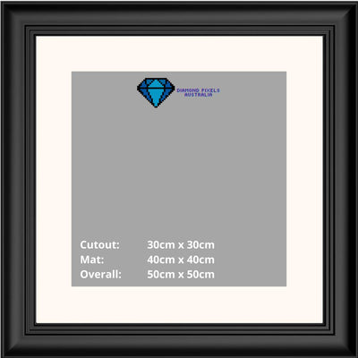 Diamond Painting Frame 30cm x 30cm-Black-Diamond Pixels Australia
