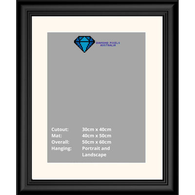 Diamond Painting Frame 30cm x 40cm-Black-Diamond Pixels Australia