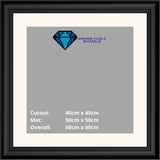 Diamond Painting Frame 40cm x 40cm-Black-Diamond Pixels Australia