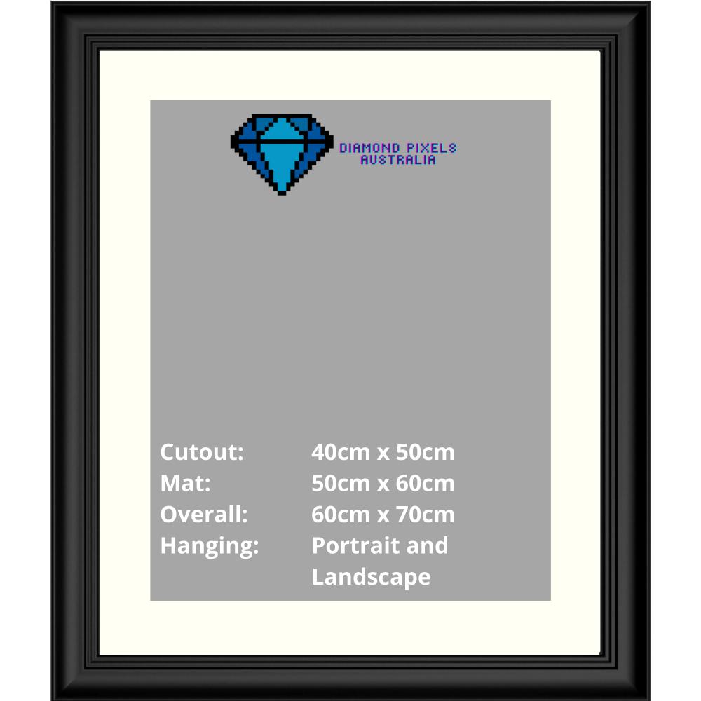 Diamond Painting Frame 40cm x 50cm-Black-Diamond Pixels Australia