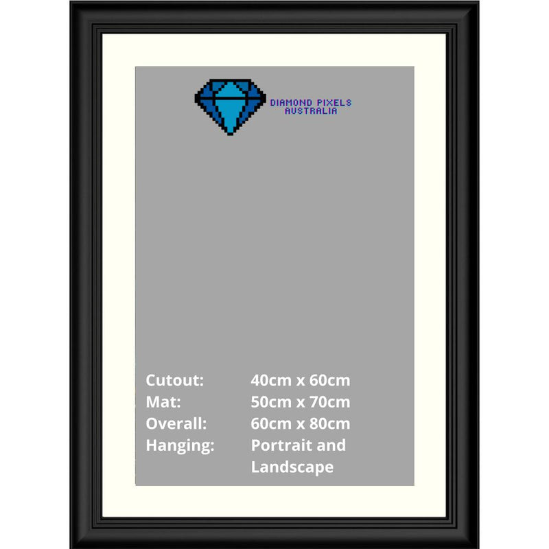 Diamond Painting Frame 40cm x 60cm-Black-Diamond Pixels Australia