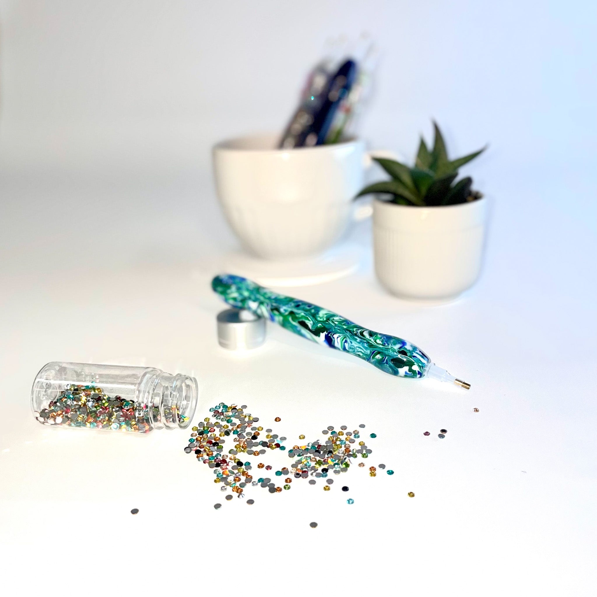 Drill Pen, Resin - Marble