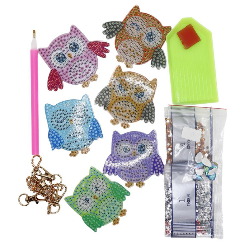 Keychain - Owls (set of 6)
