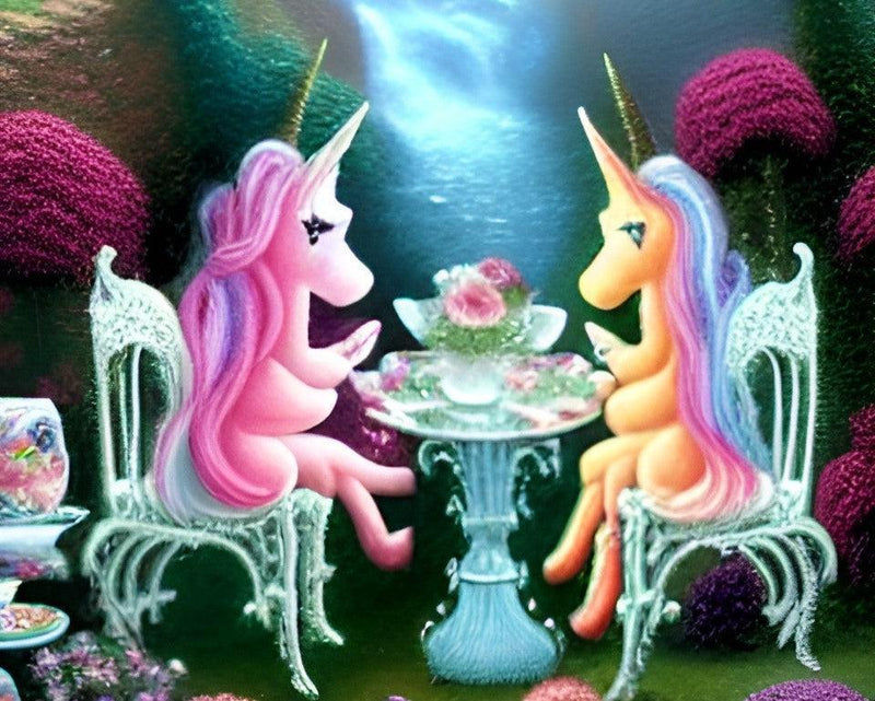 Diamond Painting Kit - Unicorn Tea Party