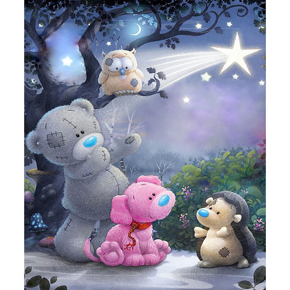 Diamond Painting Kit - Bears - Full Coverage, Square or Round Drill - Multiple Sizes - Poured Glue - Diamond Pixels Australia