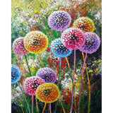 Diamond Painting Kit - Colourful Dandelions - Full Coverage, Square or Round Drill - Multiple Sizes - Poured Glue - Diamond Pixels Australia