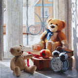 Diamond Painting Kit - Toy Bears - Full Coverage, Square or Round Drill - Multiple Sizes - Poured Glue - Diamond Pixels Australia